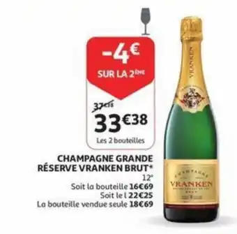 Auchan Champagne grande reserve vranken brut 12% aanbieding