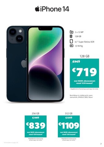 Base Iphone 14 aanbieding