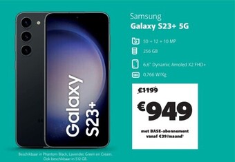 Base Samsung galaxy s23+ 5g aanbieding