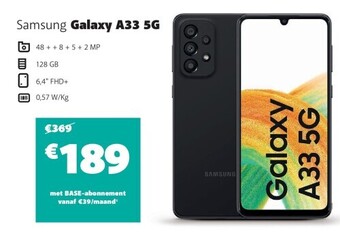 Base Samsung galaxy a33 5g aanbieding