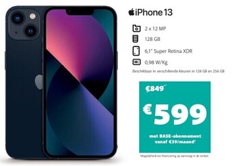 Base Iphone 13 aanbieding