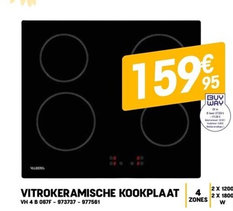 Electro Depot Vitrokeramische kookplaat aanbieding