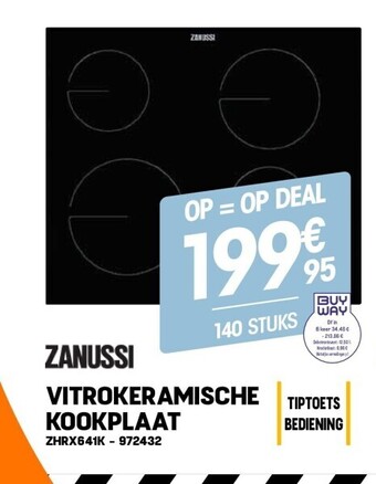 Electro Depot Vitrokeramische kookplaat aanbieding