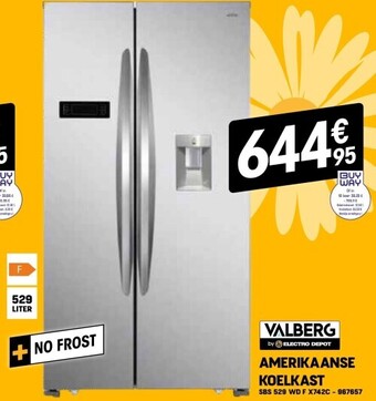 Electro Depot Amerikaanse koelkast aanbieding