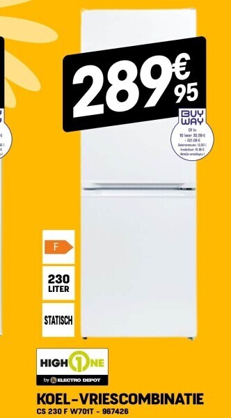 Electro Depot Koel-vriescombinatie aanbieding