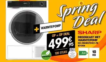Electro Depot Droogkast met warmtepomp kd-hhh0s7ew2-fr aanbieding