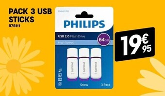 Electro Depot Pack 3 usb sticks aanbieding