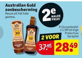 Kruidvat Australian Gold Zonbescherming aanbieding