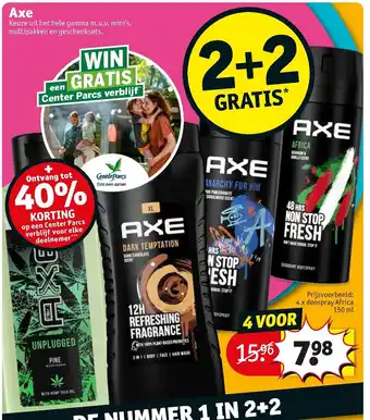 Kruidvat Axe 150 ml aanbieding