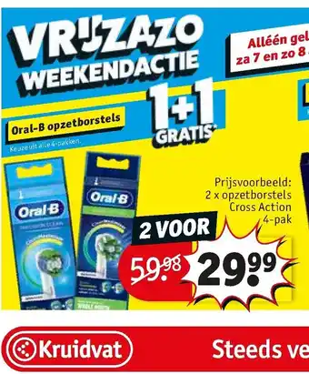 Vr'jzazo Weekendactie Oral-B Opzetborstels