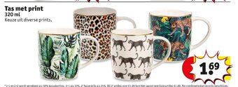 Kruidvat Tas Met Print 320 ml aanbieding