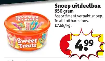 Kruidvat Snoep Uitdeelbox 650 gram aanbieding