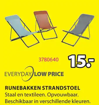 Jysk Strandstoel Runebakken aanbieding