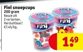 Kruidvat Fini Snoepcups 1 kg aanbieding