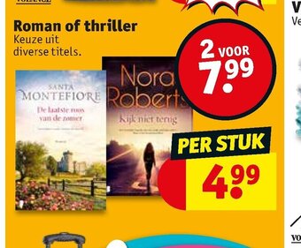 Kruidvat Roman of Thriller aanbieding