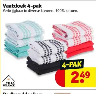 Kruidvat Vaatdoek 4-pak aanbieding