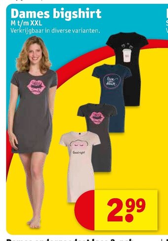 Kruidvat Dames Bigshirt aanbieding