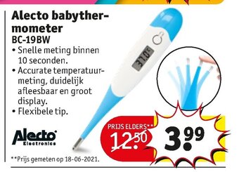 Alecto Babythermometer BC-19BW