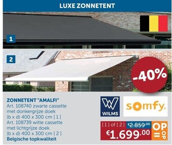 Zelfbouwmarkt Zonnetent amalfi aanbieding