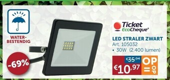 Zelfbouwmarkt Led straler zwart aanbieding