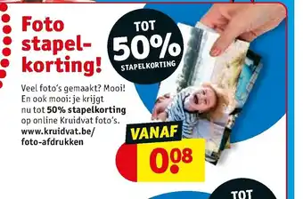 Kruidvat Fotostapel Korting! aanbieding