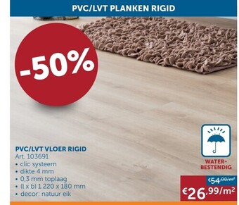 Zelfbouwmarkt Pvc/lvt vloer rigid aanbieding