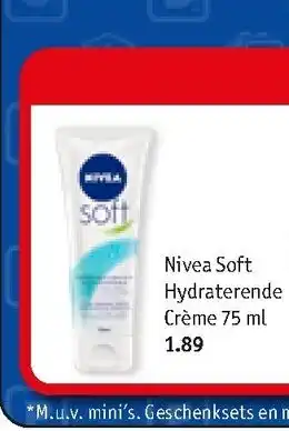 Nivea Soft Hydraterende Creme 75 ml
