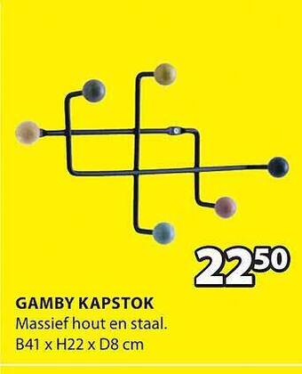Jysk Gamby kapstok aanbieding