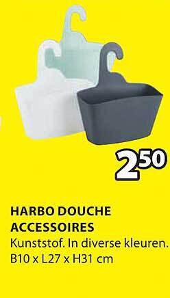 Jysk Harbo douche accessoires aanbieding