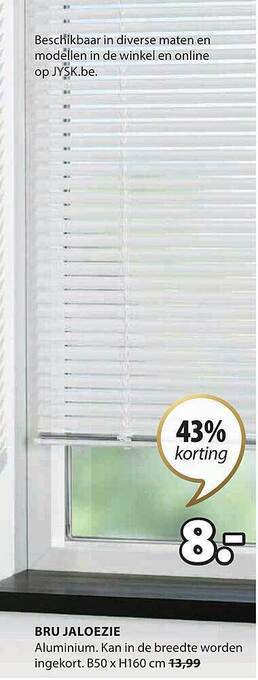 Jysk Bru jaloezie aanbieding