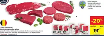 Carrefour Vlees weidekoe aanbieding