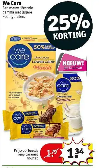 Kruidvat We Care 25% Korting aanbieding