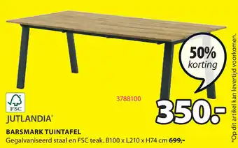 Jysk Jutlandia Tuintafel Barsmark aanbieding