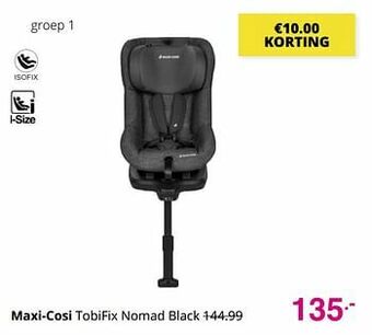 Baby & Tiener Maxi-cosi tobifix nomad black aanbieding