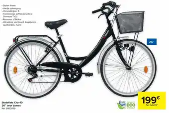 Stadsfiets city 40 26" voor dames