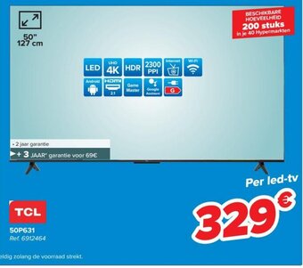 Carrefour TCL 50P631 per led-tv aanbieding