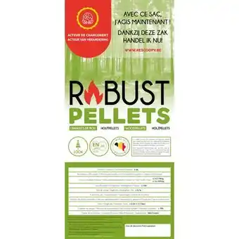 Robust pellets, 100% naaldhout, premium kwaliteit din+ of en+a1. 100% belgisch en 88% afkomstig van een burgercoöperatie voor