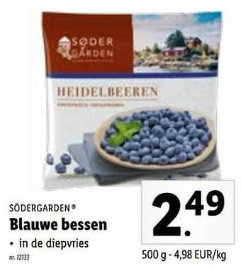 Lidl Blauwe bessen aanbieding