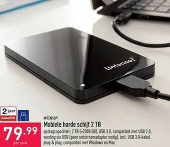 Intenso Mobiele harde schijf 2 tb