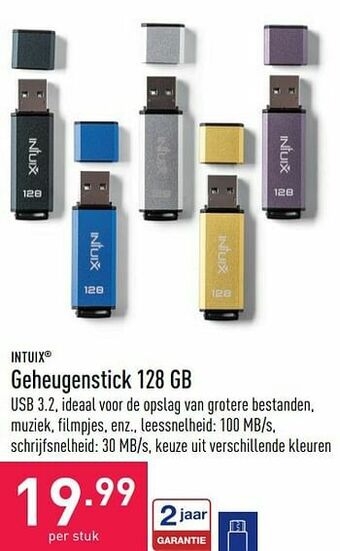 ALDI Geheugenstick 128 gb aanbieding