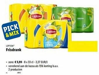 Lidl Frisdrank zero aanbieding