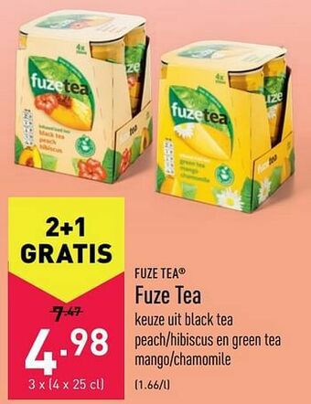 ALDI Fuze tea aanbieding