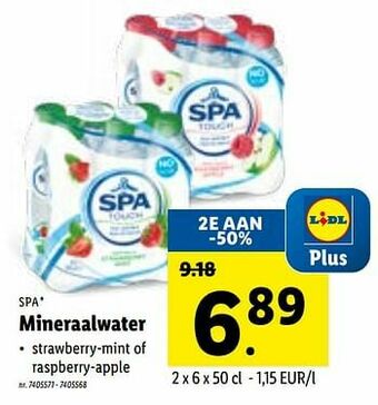 Lidl Mineraalwater aanbieding
