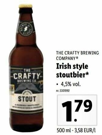 Lidl Irish style stoutbier aanbieding