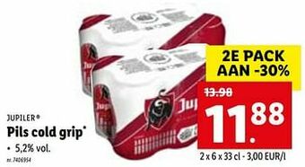 Lidl Pils cold grip aanbieding