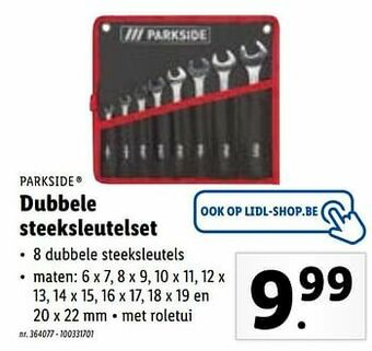 Lidl Dubbele steeksleutelset aanbieding