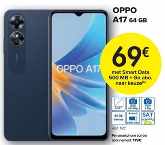 Carrefour Oppo A17 64gb aanbieding