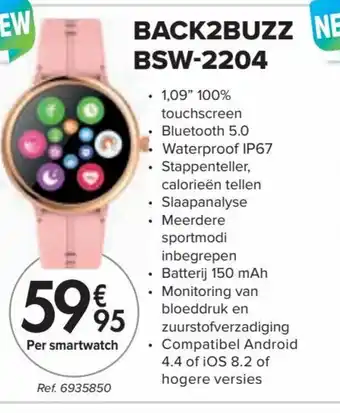 Carrefour Back2buzz bsw-2204 per smartwatch aanbieding