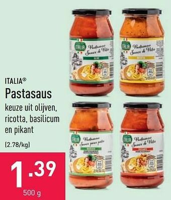 ALDI Pastasaus aanbieding