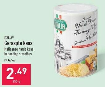 ALDI Geraspte kaas aanbieding